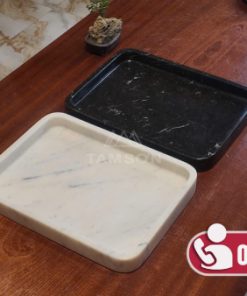 Khay trà bằng đá nguyên khối