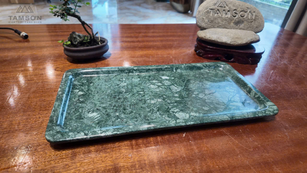 Khay trà bằng đá tự nhiên kích thước 40x20cm