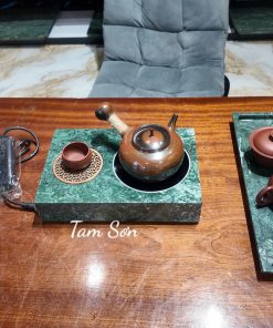 Mẫu bếp đá tự nhiên pha trà