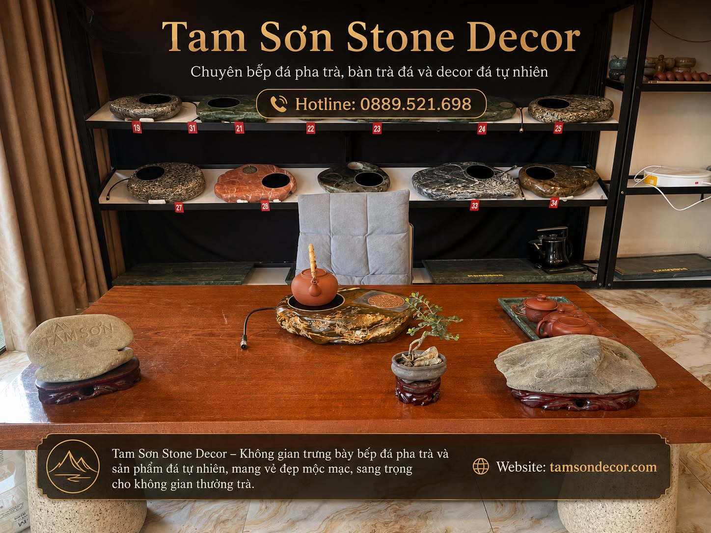 Tam Sơn Decor – Tư Vấn Bếp Đá Theo Bàn Trà Và Nhu Cầu Thực Tế