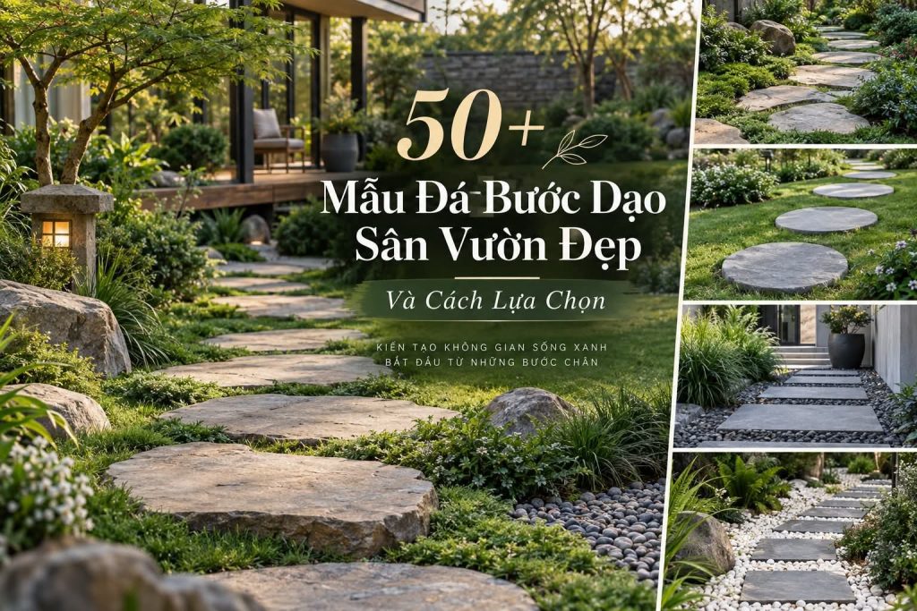 50 mau da buoc dao san vuon