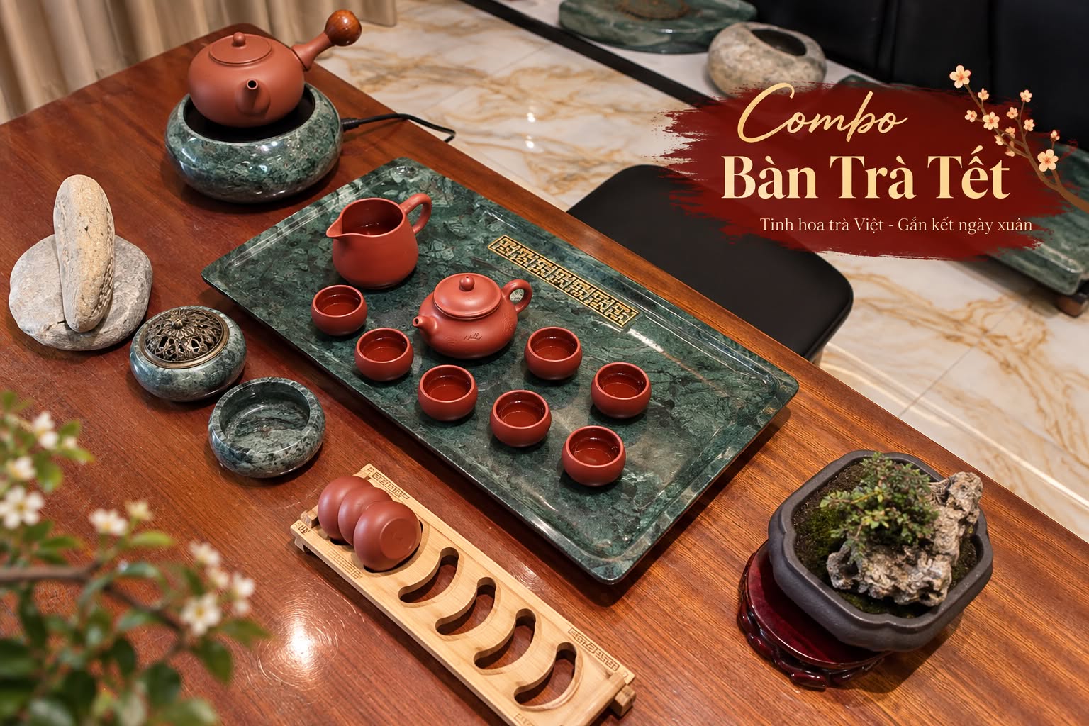 combo bàn trà Tết