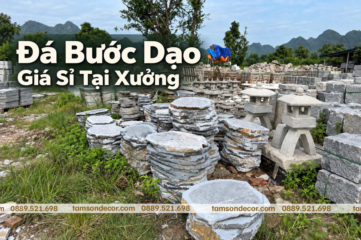 Đá bước dạo sân vườn
