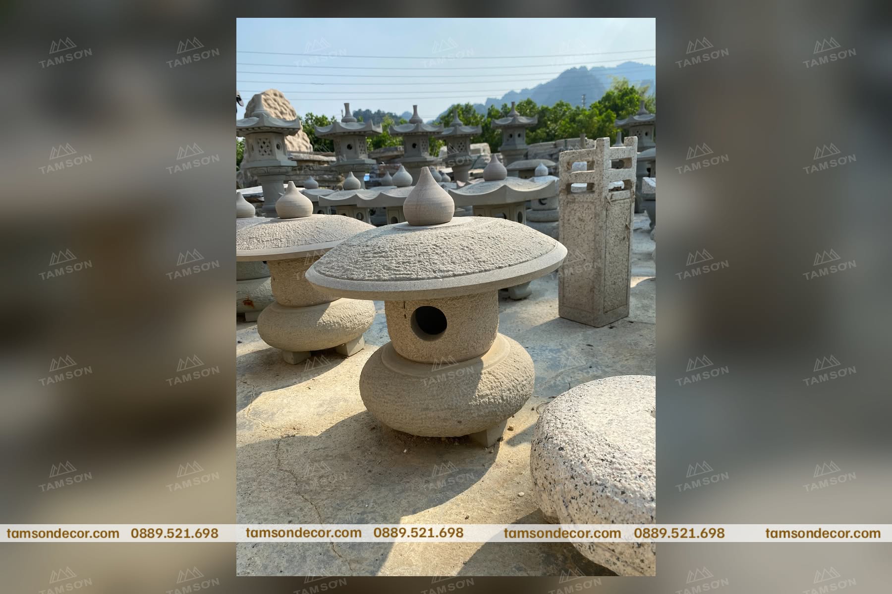 Cách Bố Trí Đèn Đá Ngoài Trời Hài Hòa