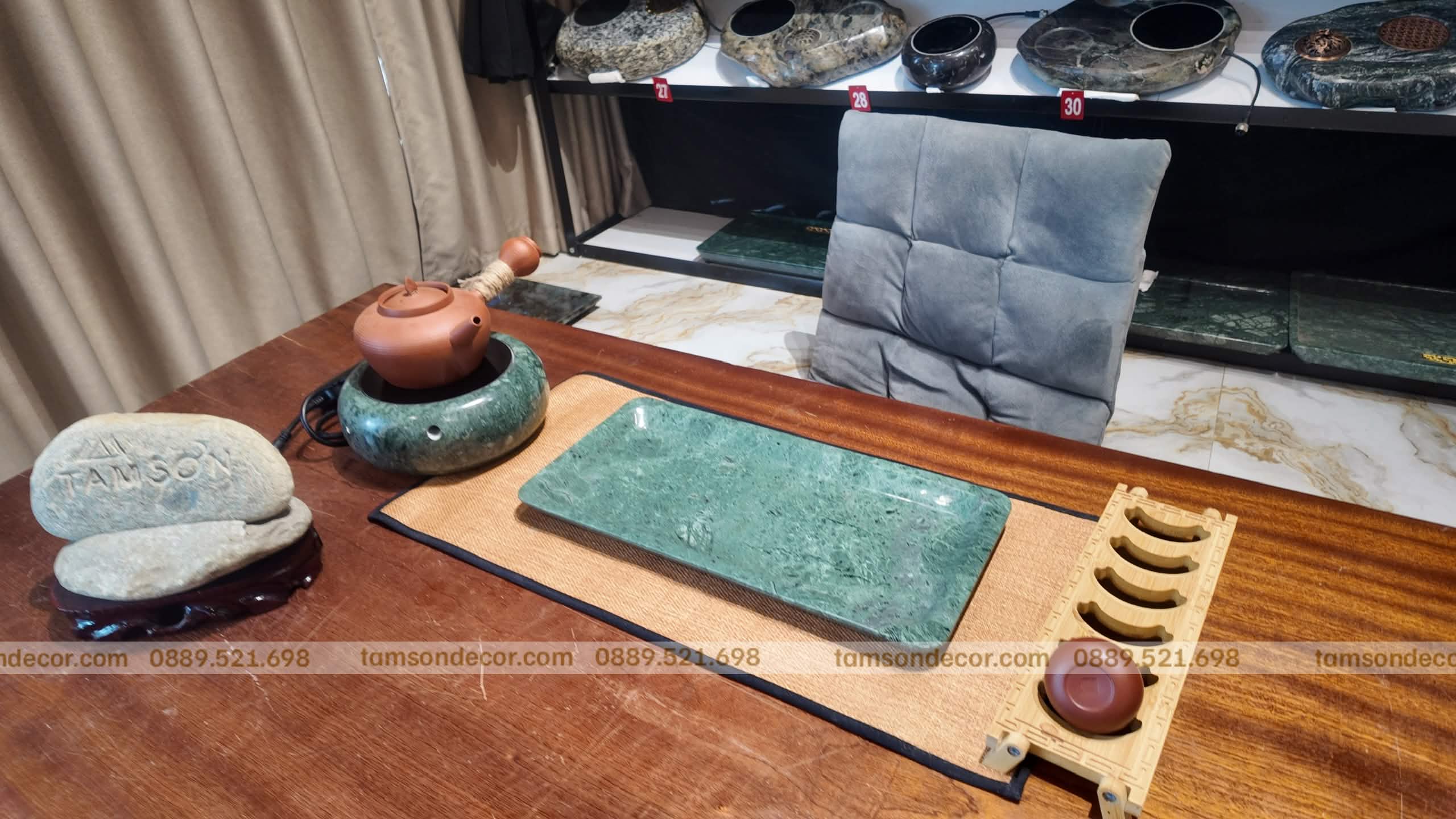 Set bàn trà bằng đá tự nhiên